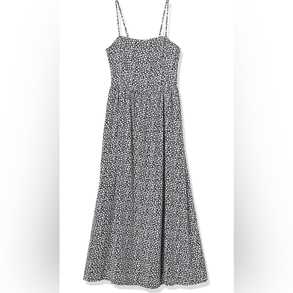 Georgette Smock-Back Maxi Dress